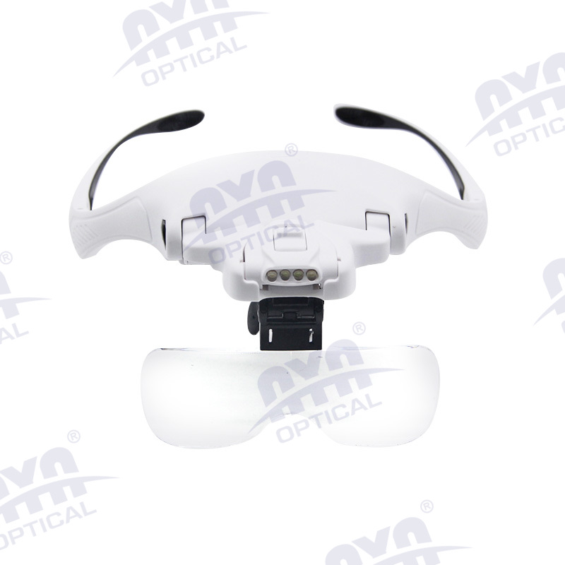 9892B2A Cold and warm dual light head-mounted glasses magnifier