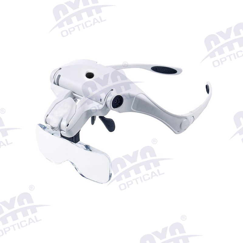 9892B2C USB charging reading head-mounted glasses magnifier
