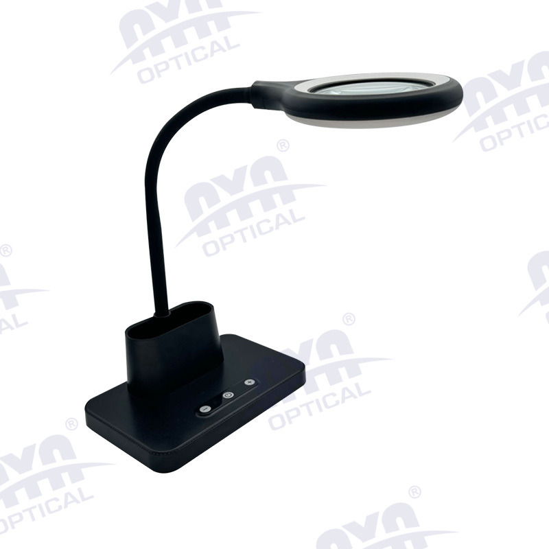 3-level variable light desk lamp magnifier