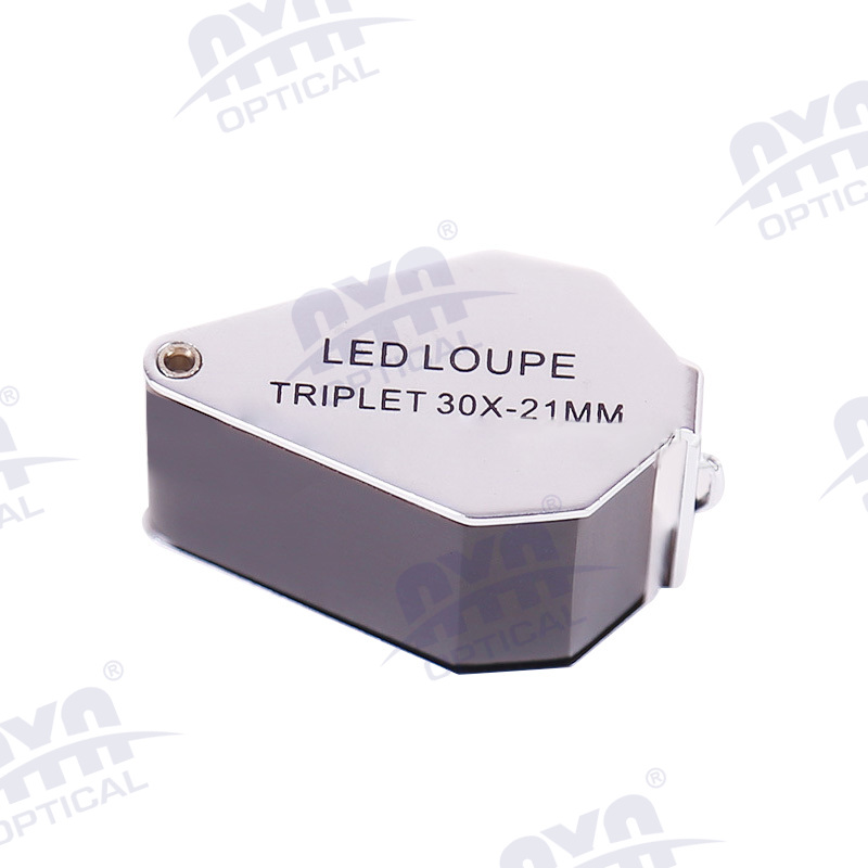 20219-30X Three-layer optical glass lens jewelry magnifier