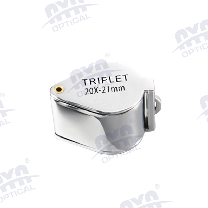 Round jewelry identification magnifying glass