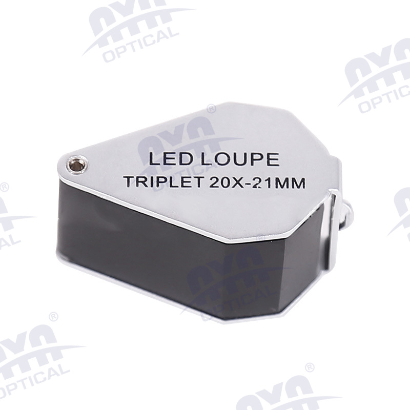 20219-20X HD Folding Portable Magnifier with Light